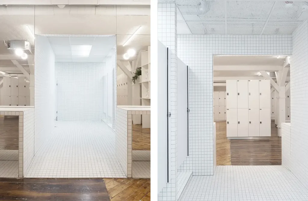 Réalisation pour La Montgolfière Social Sports Club rue Yves Toudic à Paris